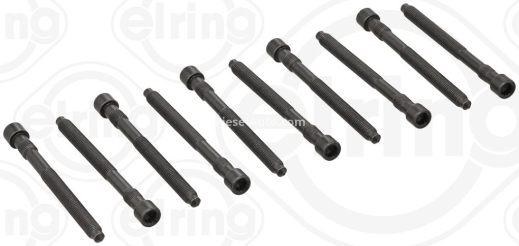 Set șuruburi / prezoane chiulasă - ELRING - pentru:  AUDI A4, A6, A8; VW PHAETON, TOUAREG 3.7/4.2 11.98-