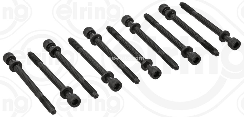Set șuruburi / prezoane chiulasă - ELRING - pentru:  AUDI A6, 80, 100; SEAT CORDOBA, IBIZA II, TOLEDO I; VW GOLF III, PASSAT, SHARAN 2.0 01.92-02.00