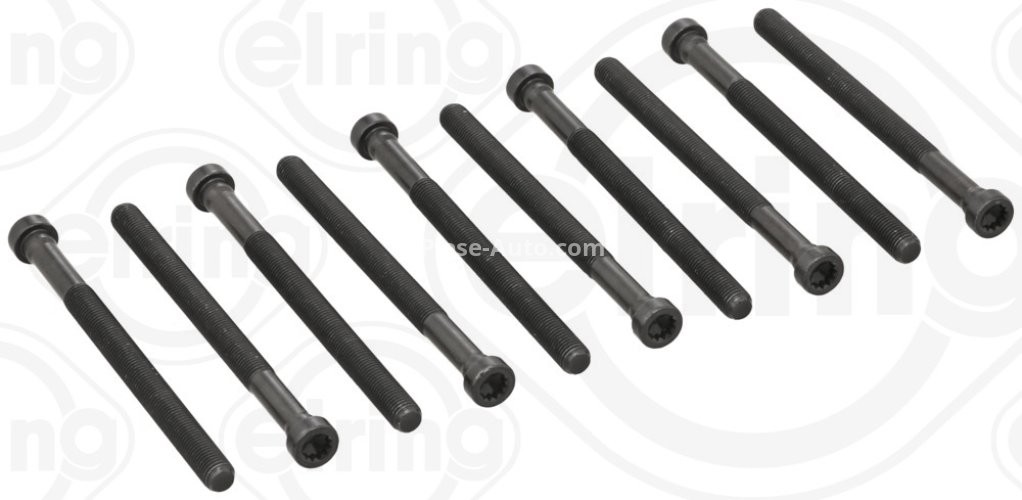 Set șuruburi / prezoane chiulasă - ELRING - pentru:  AUDI A8, Q7; PORSCHE CAYENNE 3.3/4.0/4.2TDI 06.00-