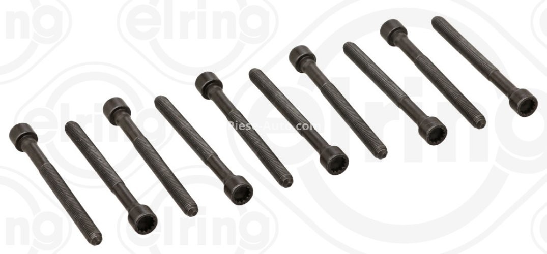 Set șuruburi / prezoane chiulasă - ELRING -  pentru: AUDI A4 B7, A4 B8, A5, A6 ALLROAD C6, A6 C6, A8 D3, A8 D4, Q7, R8, R8 SPYDER; VW TOUAREG 4.2 09.05-03.18