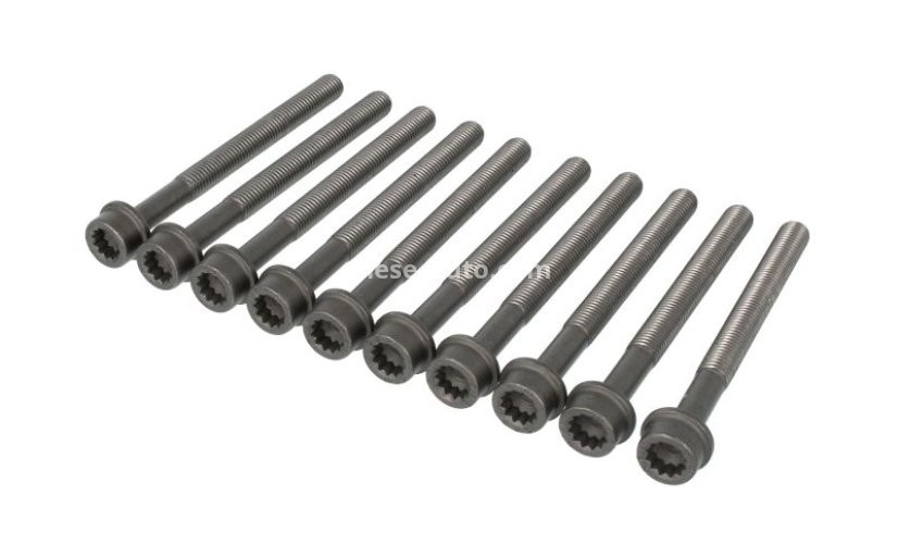 Set șuruburi / prezoane chiulasă - ELRING - pentru:  AUDI A1, A3, A4, A5; SEAT LEON; SKODA OCTAVIA; VW GOLF V, VI, VI, PASSAT 1.8TSI/2.0FSI 10.04-