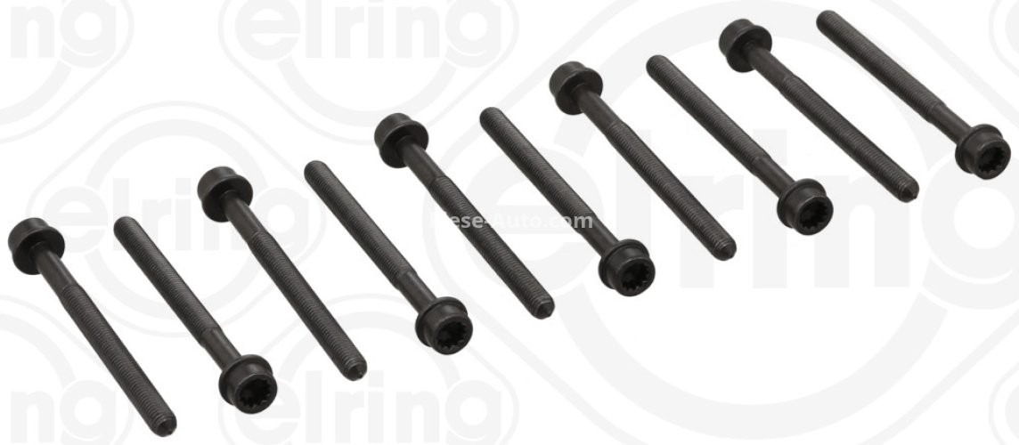 Set șuruburi / prezoane chiulasă - ELRING - pentru:  AUDI A1, A3, A4, A5; SEAT LEON; SKODA OCTAVIA; VW GOLF V, VI, VI, PASSAT 1.8TSI/2.0FSI 10.04-