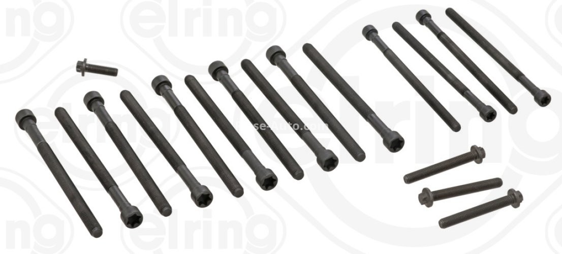 Set șuruburi / prezoane chiulasă - ELRING -  pentru: BMW 1 (E82), 1 (E88), 1 (F20), 1 (F21), 2 (F22, F87), 2 (F23), 3 (E90), 3 (E91), 3 (E92), 3 (E93), 3 (F30, F80), 3 (F31), 3 GRAN TURISMO (F34), 4 (F32 3.0/3.0H 03.06-