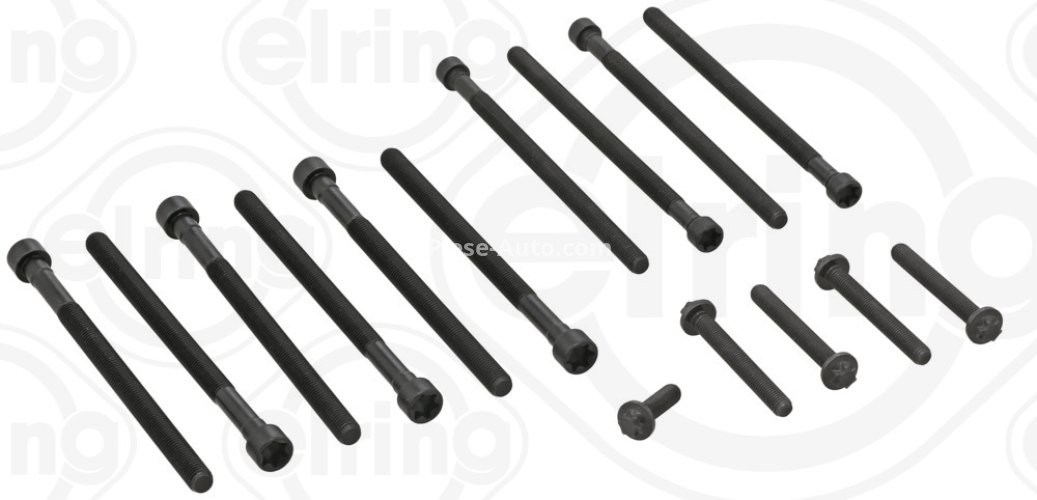 Set șuruburi / prezoane chiulasă - ELRING -  pentru: BMW 1 (F20), 1 (F21), 2 (F22, F87), 2 (F23), 3 (F30, F80), 3 (F31), 3 GRAN TURISMO (F34), 4 (F32, F82), 4 (F33, F83), 4 GRAN COUPE (F36), 5 (F10) 1.6-2.0H 10.10-