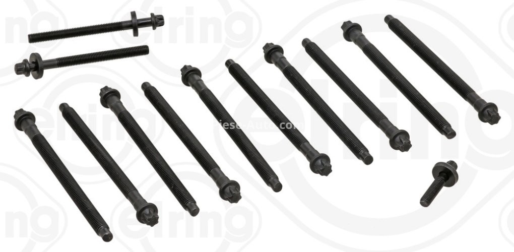 Set șuruburi / prezoane chiulasă - ELRING - pentru: : BMW 1 (F20), 1 (F21), 3 (F30, F80), 3 (F31); CITROEN BERLINGO MULTISPACE 1.4-1.6LPG 02.06-