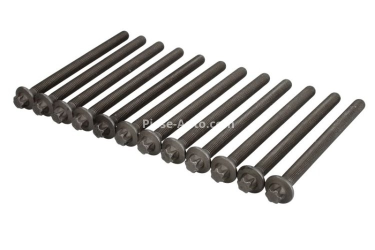 Set șuruburi / prezoane chiulasă - ELRING - pentru:  CHEROLET AVEO, CRUZE, ORLANDO, TRAX; OPEL ADAM, AMPERA, ASTRA, CASCADA, CORSA, INSIGNIA, MERIVA, MOKKA, ZAFIRA 1.2/1.4i 04.08-