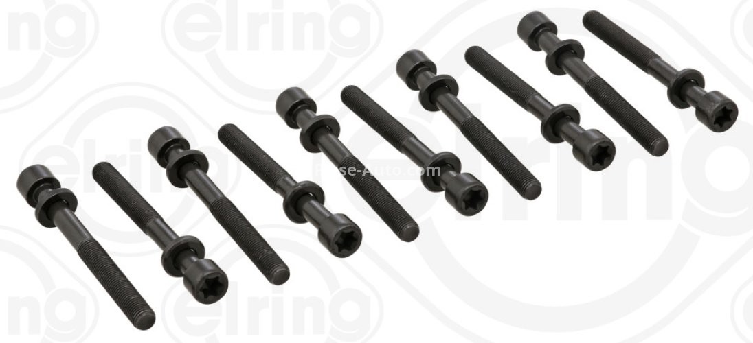 Set șuruburi / prezoane chiulasă - ELRING - pentru:  CHEVROLET EPICA; DAEWOO EVANDA, LEGANZA, NUBIRA, REZZO; OPEL ASTRA F, G, H, CALIBRA A, FRONTERA A, B, OMEGA B, SINTRA, VECTRA A, B, ZAFIRA A 1.8/2.0/2.2 01.89-