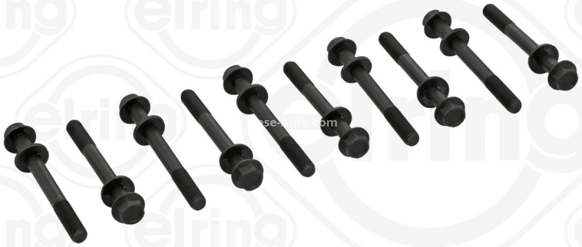Set șuruburi / prezoane chiulasă - ELRING -  pentru: CHEVROLET AVEO / KALOS, MATIZ, SPARK; DAEWOO KALOS, MATIZ; FSO MATIZ 1.0/1.0LPG/1.2 06.00-