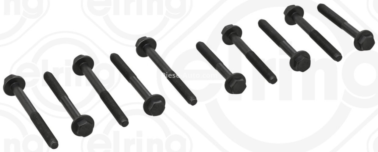 Set șuruburi / prezoane chiulasă - ELRING - pentru:  CITROEN JUMPY; DAIHATSU CHARADE III; FIAT ALBEA, PUNTO, REGATA, RITMO, SCUDO, TEMPRA, TIPO; LANCIA DEDRA, DELTA, PRISMA; PEUGEOT EXPERT 1.0D-1.6 01.78-