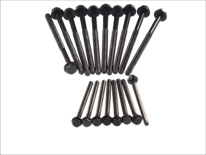 Set șuruburi / prezoane chiulasă - ELRING - pentru:  FORD MONDEO III, TRANSIT; JAGUAR X-TYPE; LAND ROVER DEFENDER 2.0D/2.2D/2.4D 01.00-