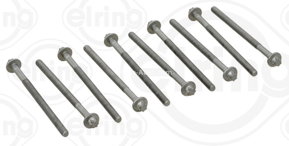 Set șuruburi / prezoane chiulasă - ELRING - pentru:  MERCEDES C (W203), CLK (C209), E (W211), SPRINTER 1.8 11.02-