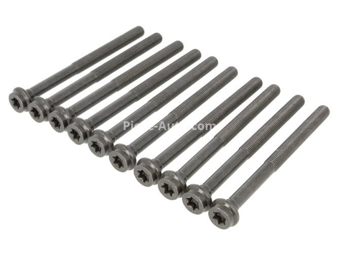 Set șuruburi / prezoane chiulasă - ELRING - pentru:  MERCEDES C (W202), CLK (C208), CLS (C219), E (W210, W211), G (W463), M (W163), R (W251, V251), S (W220), SL (R129), SLK (R171) 4.3/5.0/5.4 06.97-