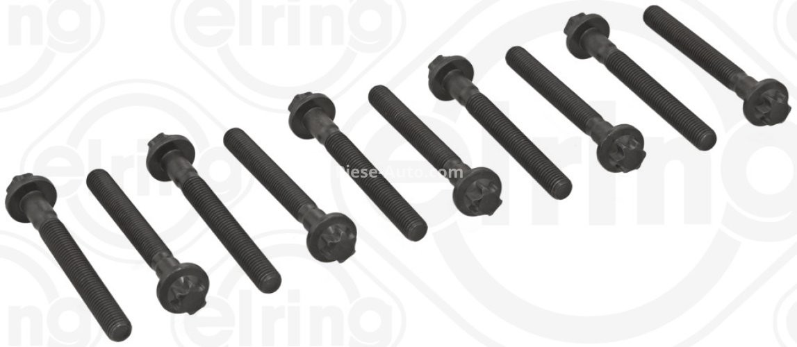 Set șuruburi / prezoane chiulasă - ELRING - pentru:  MERCEDES C (W204), E (W211) 2.1CDI 03.03-
