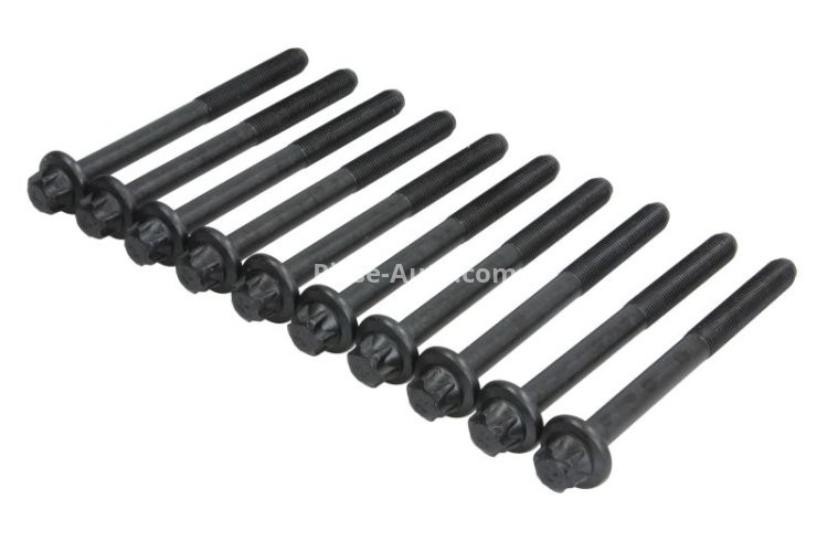 Set șuruburi / prezoane chiulasă - ELRING -  pentru: NISSAN JUKE, PULSAR, QASHQAI II, TIIDA, X-TRAIL III; RENAULT CLIO IV, ESPACE V, MEGANE IV, TALISMAN 1.6/1.8 06.10-