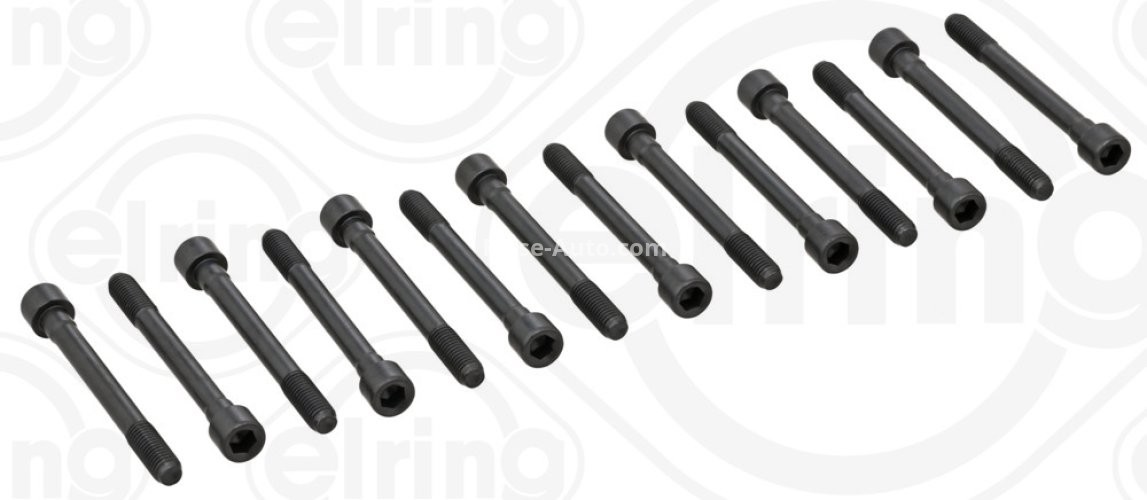 Set șuruburi / prezoane chiulasă - ELRING - pentru:  NISSAN CEDRIC, PATROL 2.8 05.86-05.00