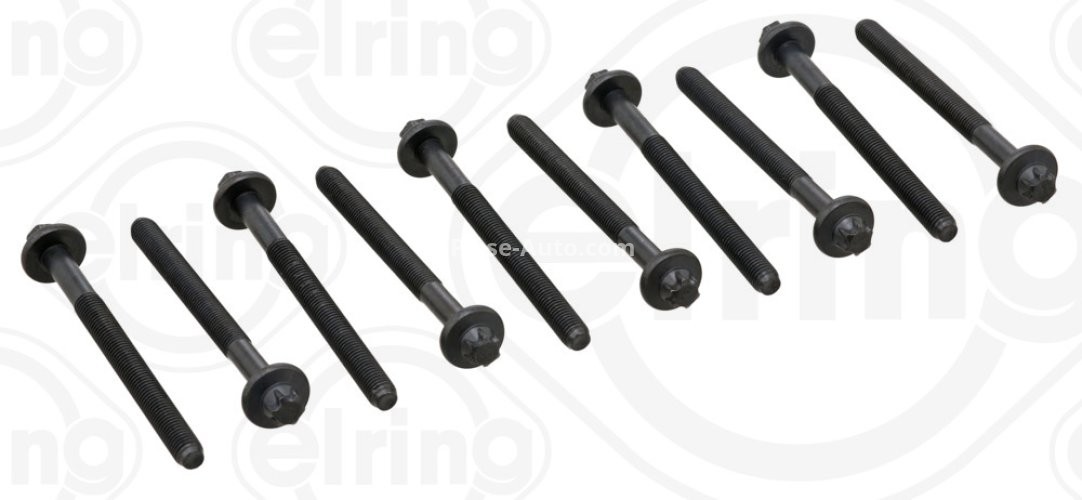 Set șuruburi / prezoane chiulasă - ELRING - pentru:  NISSAN KUBISTAR; RENAULT CLIO I, II, KANGOO, THALIA I, TWINGO I, II 1.0/1.2 01.96-
