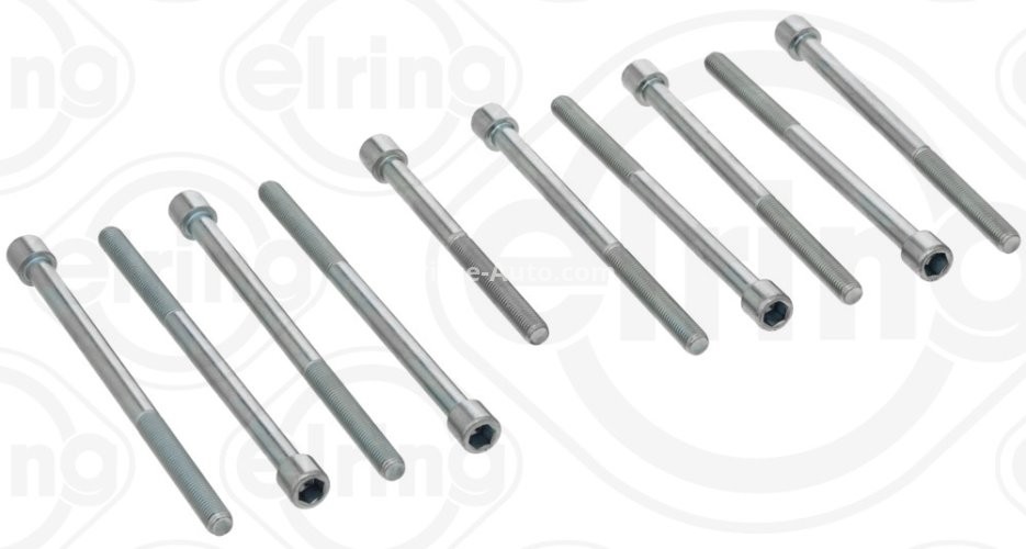 Set șuruburi / prezoane chiulasă - ELRING -  pentru: SEAT AROSA; SKODA FABIA I, FABIA I PRAKTIK, OCTAVIA I; VW LUPO I 1.0/1.4 10.98-05.03