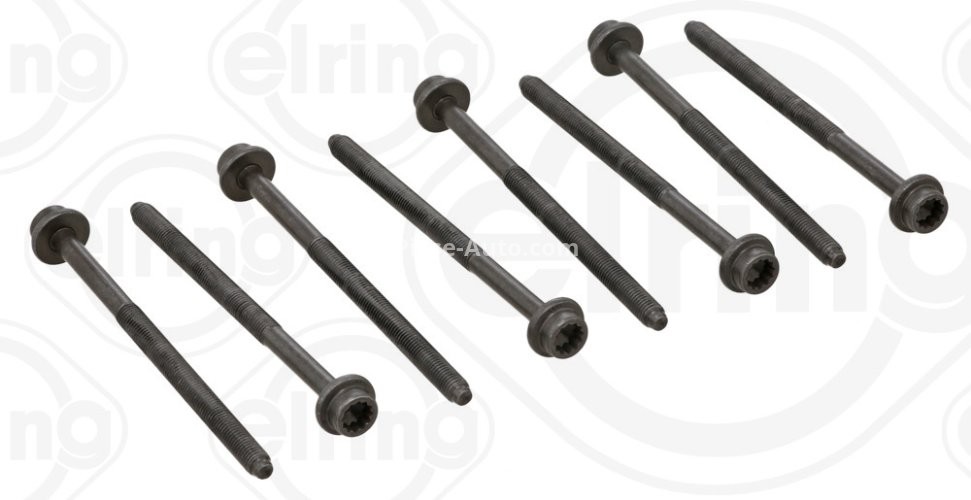 Set șuruburi / prezoane chiulasă - ELRING - pentru:  AUDI A2, A3; SEAT ALTEA, AROSA, CORDOBA, IBIZA II, III, IV, V, LEON; SKODA CITIGO, FABIA, OCTAVIA, ROOMSTER; VW CADDY III, EOS, GOLF IV, TOURAN, UP 1.0/1.4/1.6 11.95-