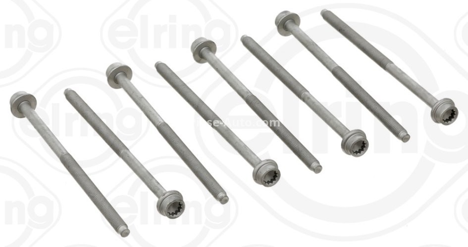 Set șuruburi / prezoane chiulasă - ELRING - pentru:  SEAT AROSA, CORDOBA, IBIZA III, INCA; SKODA FABIA; VW CADDY II, FOX, LUPO, POLO 1.0/1.2/1.4 11.95-