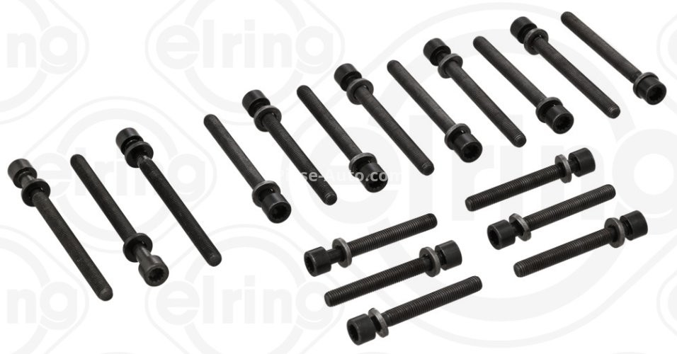Set șuruburi / prezoane chiulasă - ELRING - pentru:  SEAT TOLEDO II; VW BORA, GOLF IV, PASSAT 2.3 V5 10.98-06.06