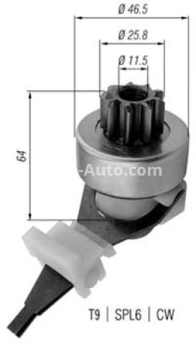 Bendix electromotor  pentru: FIAT PANDA 0.8 01.86-10.03