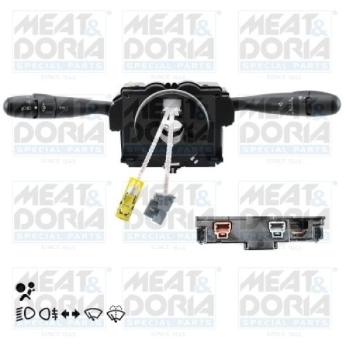 Bloc lumini / comutator combinat  (semnalizare; lumini; stergatoare) pentru: CITROEN BERLINGO, BERLINGO/MINIVAN; PEUGEOT 206, PARTNER, PARTNER/MINIVAN 06.96-