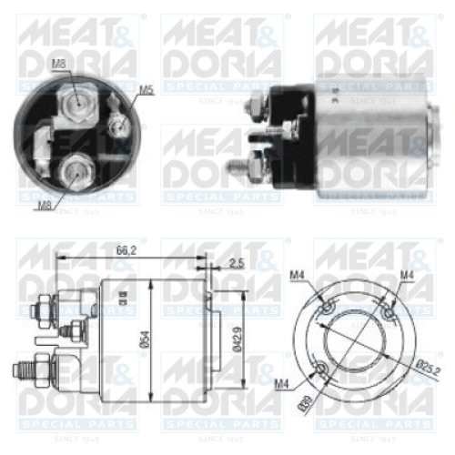 Bobină / solenoid electromotor pentru: CITROEN BERLINGO, BERLINGO MULTISPACE, BERLINGO/MINIVAN, C1, C2, C3 I, C3 II, C3 PICASSO, C3 PLURIEL, C4, C4 GRAND PICASSO I, C4 I, C4 II 1.4D-2.2D 09.01-