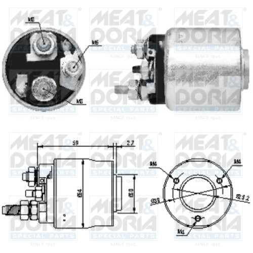 Bobină / solenoid electromotor pentru: HONDA ACCORD V, ACCORD VI 1.6-2.3 04.96-06.03