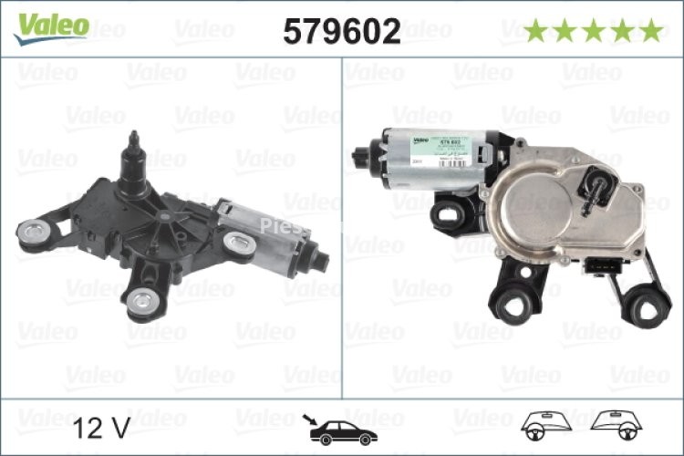 Motor ștergator spate pentru: AUDI A4 ALLROAD B8, A4 B8, A6 ALLROAD C6, A6 C6 11.04-05.16