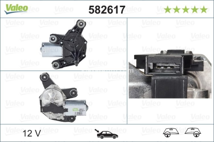 Motor ștergator spate pentru:  FIAT GRANDE PUNTO, PUNTO, PUNTO EVO, PUNTO EVO/HATCHBACK, PUNTO/HATCHBACK 06.05-