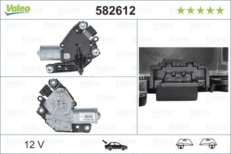 Motor ștergator spate pentru: MERCEDES B SPORTS TOURER (W245), B SPORTS TOURER (W246, W242) 03.05-12.18