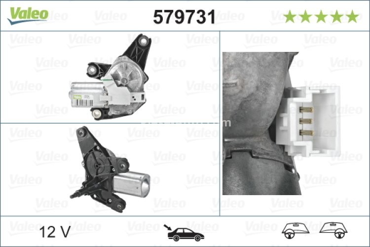 Motor ștergator spate pentru: NISSAN NV300, PRIMASTAR; OPEL VIVARO A, VIVARO B; RENAULT TRAFIC II, TRAFIC III 03.01-