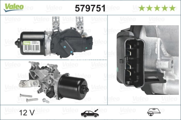 Motor ștergator parbriz pentru: NISSAN QASHQAI I 11.06-12.13