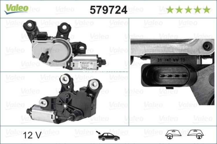 Motor ștergator spate pentru: PORSCHE CAYENNE 06.10-