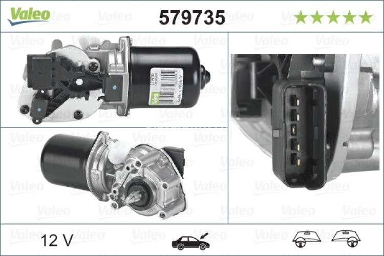 Motor ștergator parbriz pentru: RENAULT GRAND SCENIC II, SCENIC II 06.03-07.10