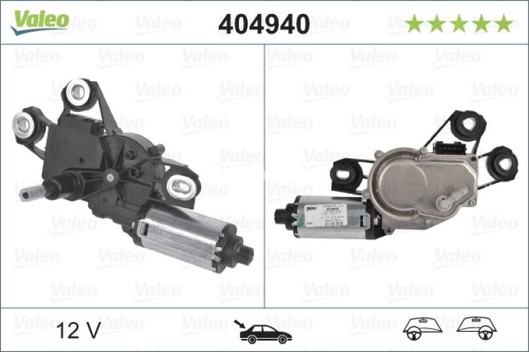 Motor ștergator spate stânga pentru: VW CALIFORNIA T5 CAMPER, CALIFORNIA T6 CAMPER, MULTIVAN T5, MULTIVAN T6, TRANSPORTER T5, TRANSPORTER T6 / CARAVELLE T6 04.03-