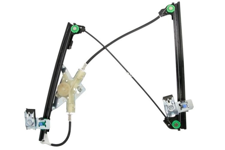 Macara geam faţă stânga (electric, fără motoraş, numar de usi: 4) pentru: SEAT CORDOBA, CORDOBA VARIO, IBIZA II, IBIZA III, INCA; VW CADDY II, CADDY II/MINIVAN, POLO, POLO III CLASSIC 02.93-