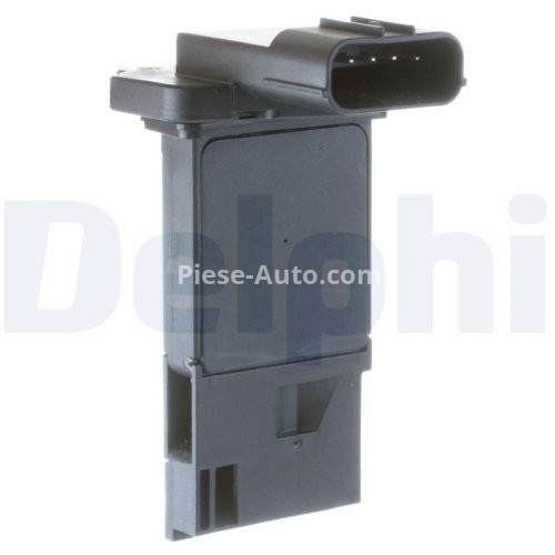 Debitmetru aer DELPHI (5 pini, cartus) pentru: HONDA ACCORD IX, ACCORD VIII, CITY V, CIVIC IX, CIVIC VIII, CIVIC X, CROSSTOUR I, CR-V III, CR-V IV, CR-V V, CR-Z 1.2-3.7 09.05-
