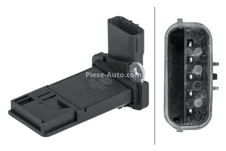 Debitmetru aer HELLA (5 pini, cartuș) pentru: HONDA ACCORD VIII, CIVIC IX, CIVIC X, CR-V II, CR-V III, CR-V IV, FR-V, HR-V 1.6D/2.2D 02.05-
