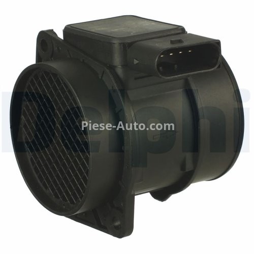 Debitmetru aer DELPHI (5 pini, modul) pentru: MERCEDES C (CL203), C T-MODEL (S202), C T-MODEL (S203), C (W203), CLK (A208), CLK (C208), E T-MODEL (S210), E (W210), SLK (R170) 2.0/2.3 03.00-04.04