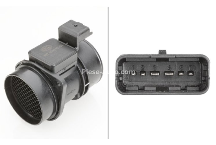 Debitmetru aer HELLA pentru:  Nissan, Opel, Renault