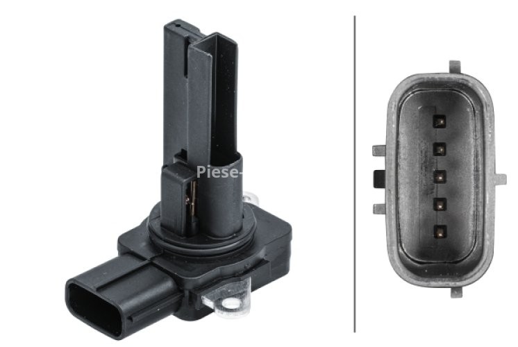 Debitmetru aer HELLA (5 pini, cartuș) pentru: SUBARU FORESTER, IMPREZA, LEGACY IV, LEGACY V, LEGACY VI, OUTBACK, WRX, XV 1.6-3.6 01.08-