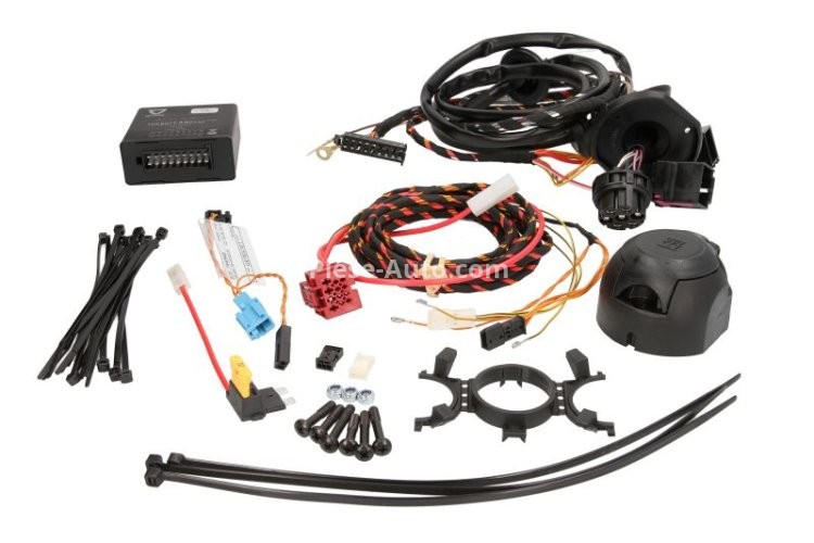 Cablaj sistem cârlig de remorcare (numar pini: 7) se potrivește: AUDI A3; SEAT LEON, LEON SC, LEON ST; SKODA OCTAVIA III, SUPERB III; VW GOLF VII, PASSAT B8, TOURAN 04.12-