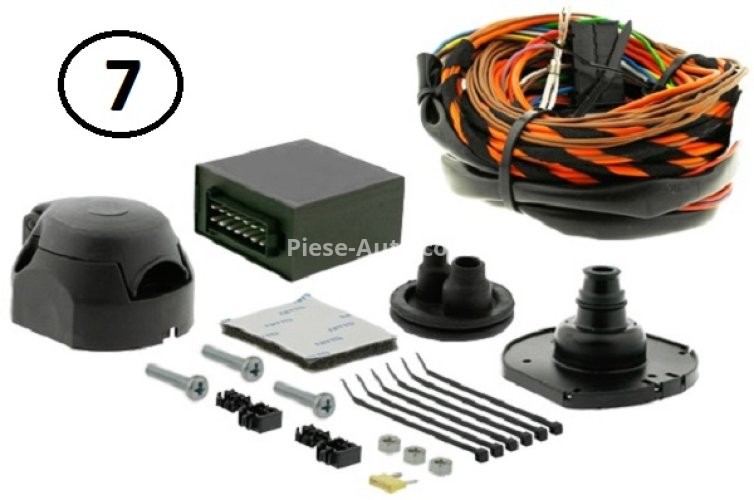 Cablaj sistem cârlig de remorcare (numar pini: 7, dedicat) se potrivește: FORD TOURNEO CUSTOM V362, TRANSIT CUSTOM V362 04.12-