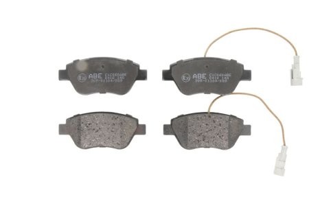 Set plăcuțe frână ABE, față ,pentru: ALFA ROMEO MITO; CITROEN E-MEHARI, NEMO, NEMO/MINIVAN; FIAT 500, FIORINO, GRANDE PUNTO, IDEA, LINEA, PUNTO, PUNTO EVO, SIENA 0.9-Electric 09.03-