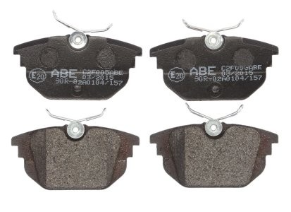 Set plăcuțe frână ABE, spate ,pentru: ALFA ROMEO 145, 146, 155, 33, ARNA, GT, GTV, SPIDER; FIAT 131, BARCHETTA, BRAVA, BRAVO I, COUPE, MAREA, PANDA, PUNTO 0.9-Electric 09.74-09.10