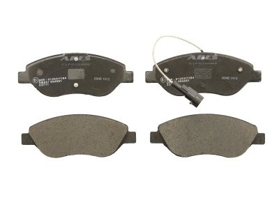 Set plăcuțe frână ABE, față ,pentru: ALFA ROMEO MITO; FIAT BRAVO II, STILO; LANCIA DELTA III, LYBRA 1.3D-2.4 07.99-10.18