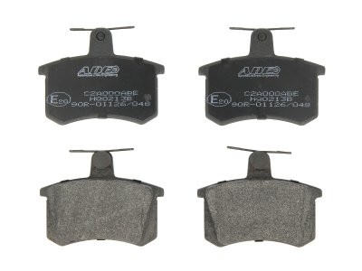 Set plăcuțe frână ABE, spate ,pentru: ALFA ROMEO 164, 33, ARNA; AUDI 100 C2, COUPE B2; FIAT 131, BRAVO I, CROMA, PANDA, SEICENTO / 600, TIPO; LANCIA BETA, DELTA I, THEMA 0.9-Electric 09.74-10.01