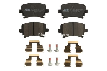 Set plăcuțe frână ABE, spate ,pentru: AUDI A3, A4 B5, A4 B6, A4 B7, A4 B8, A6 ALLROAD C6, A6 C4, A6 C5, A6 C6, A8 D3, Q3, TT; SEAT ALHAMBRA, ALTEA, ALTEA XL, EXEO, EXEO ST 1.0-Electric 10.90-