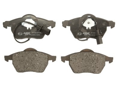 Set plăcuțe frână ABE, față ,pentru: AUDI A4 B5, A4 B6, A4 B7, A4 B8, A6 C4, A6 C5, A6 C6, A8 D3; SEAT EXEO, EXEO ST, IBIZA IV, IBIZA IV SC; SKODA SUPERB I; VW GOLF IV 1.6-5.2 03.90-